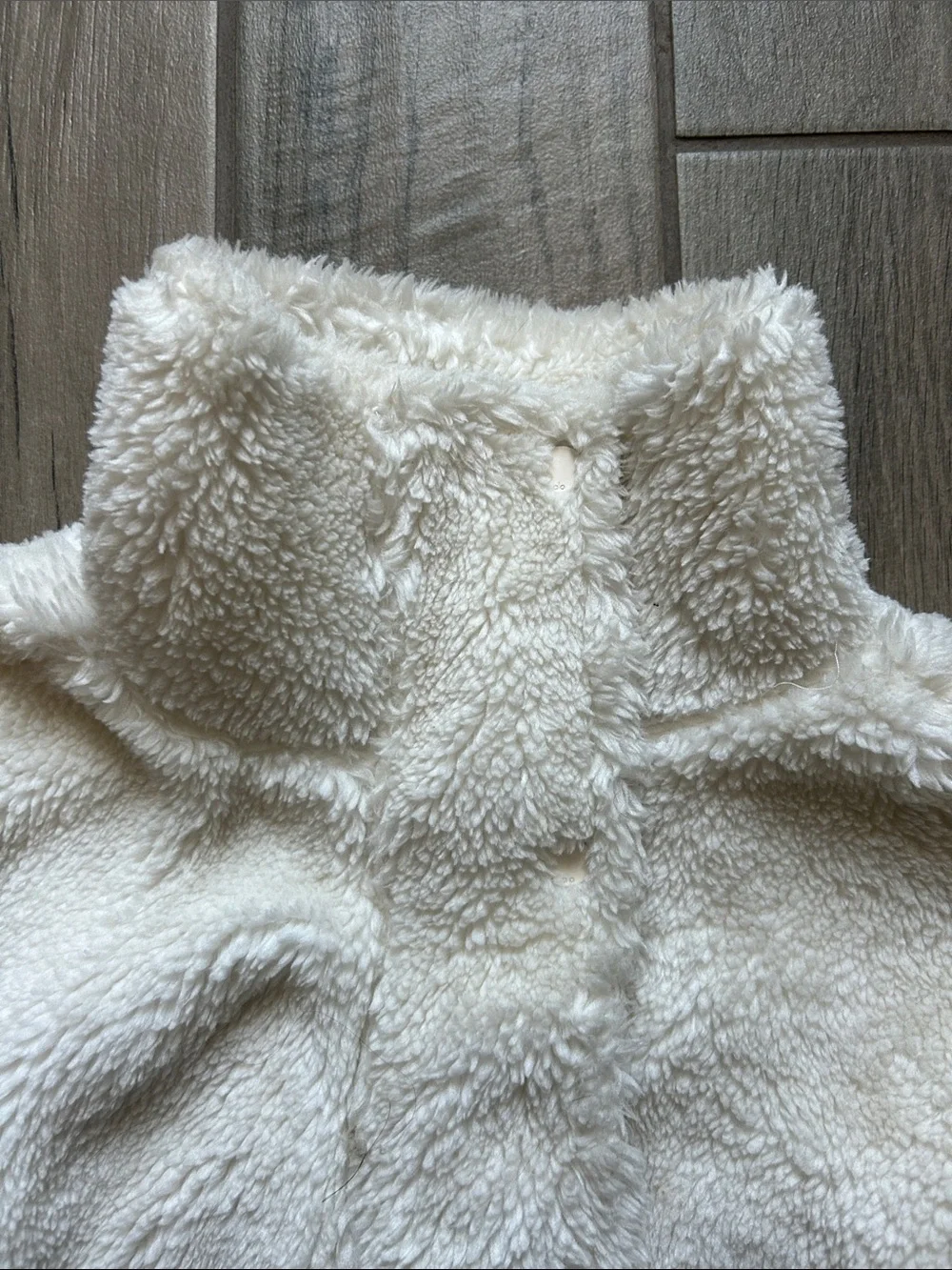 ALO Yoga Ivory Sherpa Zip Jacket